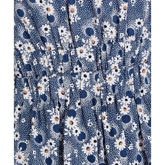 Sea Josefine Open Back Flutter Sleeve Ruffled Daisy Midi Dress Midi